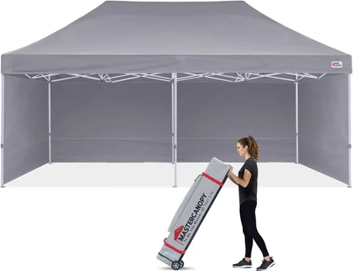 Vista 11 de MASTERCANOPY Carpa Plegable Resistente con Paredes Laterales (10x15, Blanco)