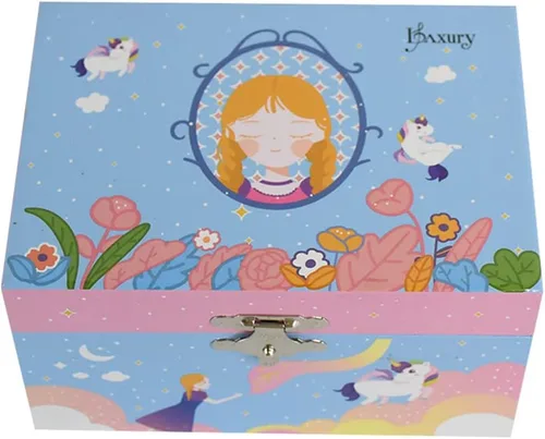 Vista 2 de Laxury Joyero de música con diseño de cisne y bailarina para niños joyero de bailarina joyero para niñas regalo para niñas de 7 a 12 años