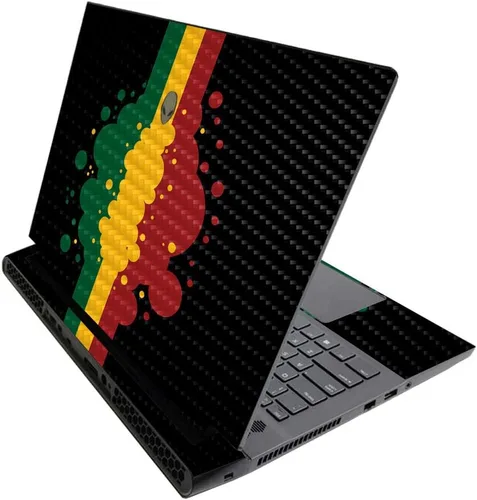 Vista 666 de MightySkins - Skin brillante con purpurina para Alienware M17 R3 (2020) y M17 R4 (2021) - Diversión de los años 90 Acabado duradero con purpurina