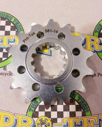 Vista 2 de Pro-tek - Piñón delantero fabricado para Yamaha MT-07, 525, paso 14T, 2014, 2015, 2016, 2017, 2018, 2019, 2020, MT07, MT 07 (14T)