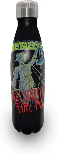 Vista 14 de Rocksax Metallica Kill 'Em All Botella de Agua Aislada al Vacío de Acero Inoxidable – 16.9 fl oz Botella Coleccionable de Banda de Rock para Bebida