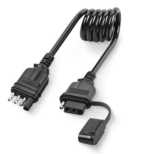 Vista 15 de Nilight Cable de extensión de alambre de remolque de 4 vías de 25 pies 14 Cable de extensión de remolque de 4 pines de 25 pies