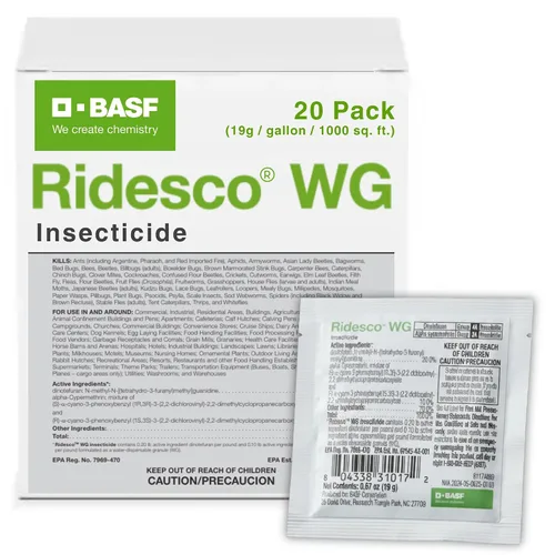 Vista 4 de BASF Ridesco WG - Insecticida de respuesta rápida, dos potentes ingredientes activos de liberación rápida para aplicaciones en interiores