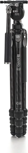 Vista 2 de Benro Tortoise CF Serie 2, trípode de 4 secciones con cabezal híbrido FS36PRO