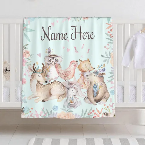 Vista 20 de Manta de bebé personalizada para niñas y niños, manta de bebé personalizada con nombre para niños pequeños, niños, ducha, recién nacidos, guardería