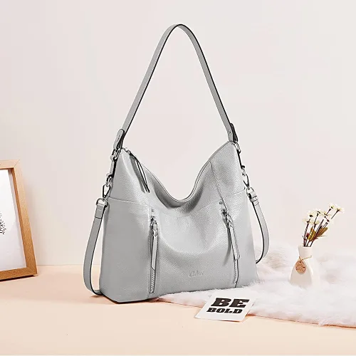 Vista 8 de CLUCI Women Soft Genuine Leather Hobo Handbags Top Handle Tote Bag Large Fashion Crossbody Shoulder Bag