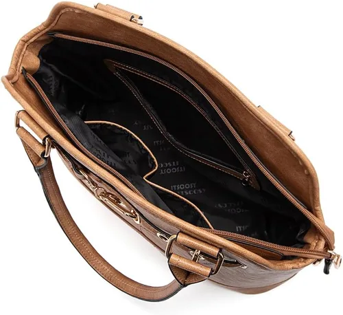 Vista 8 de Bolso tote para mujer, carteras de cuero PU, bolsos de hombro hobo de moda con correa de hombro ajustable