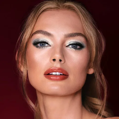 Vista 6 de Boobeen Sombra de ojos en barra impermeable con lápiz de sombra de ojos en crema brillante, kit de maquillaje de ojos con purpurina fácil de usar