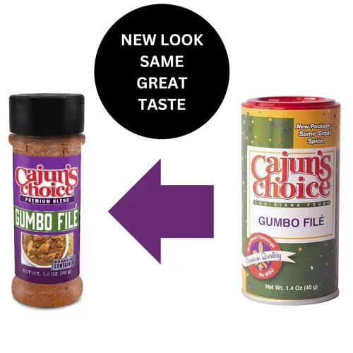Vista 2 de Cajun's Choice Gumbo Lima – Auténtica especia cajún para Gumbo, Jambalaya y otros platos de Luisiana – Añade espesamiento y sabor aromático