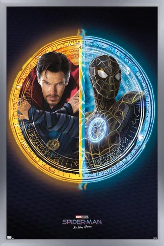 Vista 16 de Trends International Marvel Spider-Man: No Way Home - Póster de pared dúo, 22.4 pulgadas de largo x 14.7 pulgadas, versión enmarcada de madera