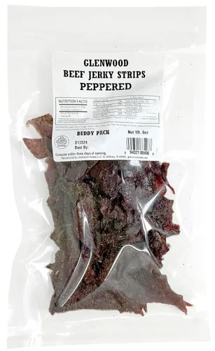 Vista 7 de Glenwood Beef Jerky tierna - Tiras de carne seca de res de 6 onzas (6 onzas, original)