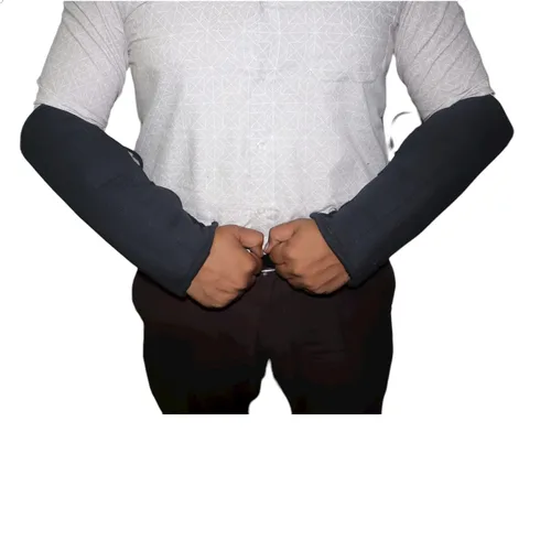 Vista 5 de Guantes de algodón grueso con hebillas, Negro, STD