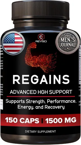 Vista 15 de Suplementos HGH para hombres y mujeres - REGAINS paquete de inicio, péptidos anabólicos para el crecimiento muscular, recuperación muscular