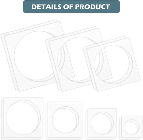 Vista 3 de Teling 14 Piezas Plantillas Grandes para Pintar en Madera Plástico Plantilla de 5 Puntas Plantillas de Pintura para Tela Paredes Artes Papel