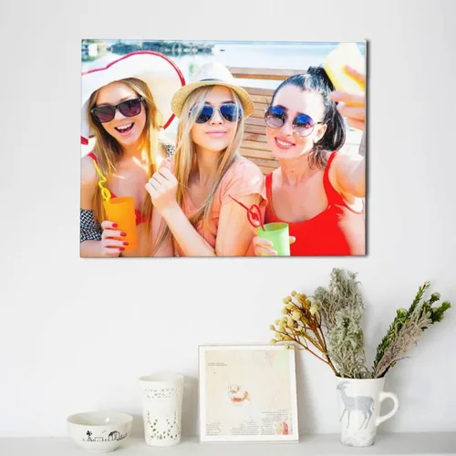 Vista 8 de Uayuios Lienzo personalizado con tus fotos, marco de lienzo personalizado para pared, para crear póster de boda, mascota, familia, 8 x 6 pulgadas