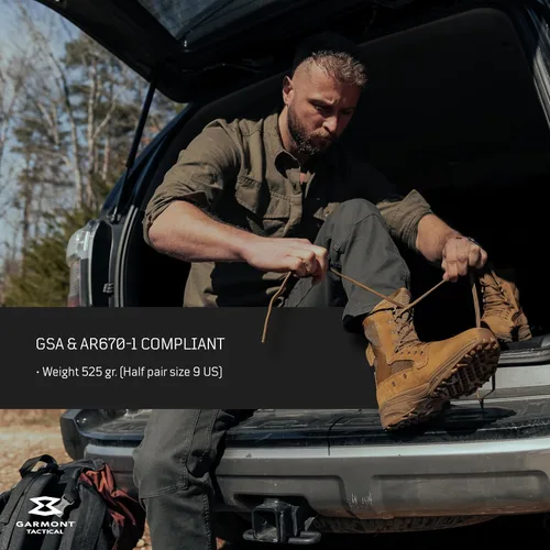 Vista 5 de GARMONT TACTICAL T8 NFS 670 T.A.A. Military Combat Boots for Men and Women, Army, Air Force, T.A.A., AR670-1 and GSA Compliant Footwear