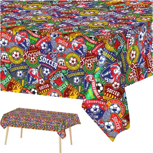 Vista 9 de Mantel deportivo de baloncesto, equipo de cumpleaños, baby shower, fiesta, suministros de decoración, plástico, desechable, 108 x 54 pulgadas