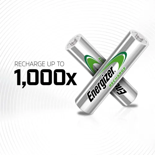 Vista 4 de 4 baterías recargables Energizer AccuRecharge Power Plus AAA 700mAh AAA HR3 NiMH
