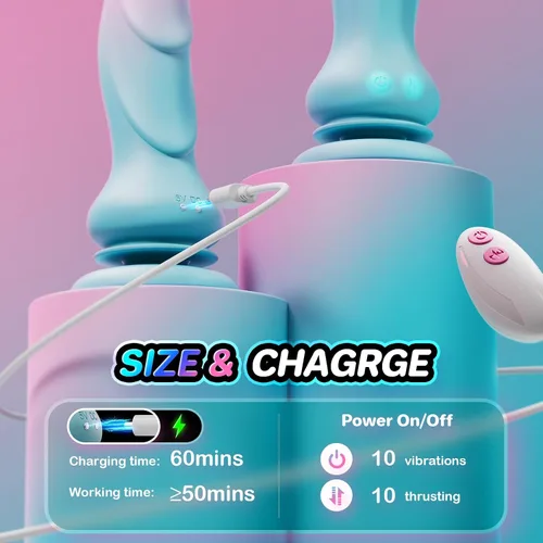 Vista 4 de Adults Sex Toys Realistic Thrusting & Vibrating Dildo Vibrator for Women