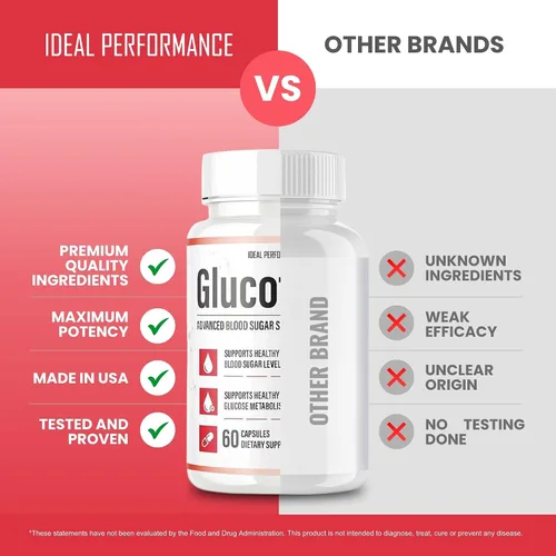 Vista 7 de IDEAL PERFORMANCE (Oficial) Suplemento de fórmula Glucofort (paquete de 5)