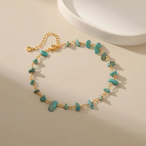 Vista 38 de Tobillera para mujer, chapada en oro de 18 quilates, tobillera con dije de oro, impermeable, para verano, playa, cadena de pie, joyería para regalos