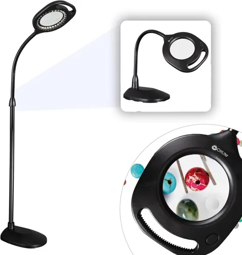 Vista 9 de OttLite – Lámparas para mesa y piso, con lupa, 2 en 1, ledes, 43828C, 15.00watts