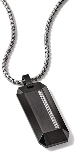 Vista 2 de Bulova Jewelry Men's Precisionist Diamond Pendant Necklace with Box Chain
