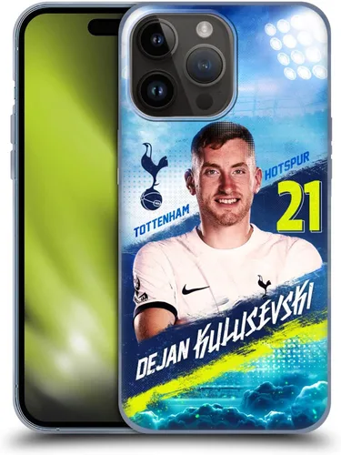 Vista 9 de Head Case Designs Officially Licensed Tottenham Hotspur F.C. Cristian Romero 2023/24 First Team Gel Case [Military Grade] Compatible with Apple