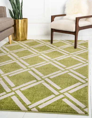Vista 12 de Unique Loom Trellis Collection - Alfombra geométrica moderna azul marino (9 pies x 12 pies)