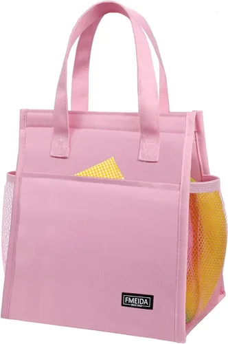 Vista 13 de Bolsa de Almuerzo Aislada para Mujeres, Bolsas de Almuerzo Pequeñas de 6.75L con Múltiples Bolsillos, Bolsa Térmica Reutilizable para Trabajo