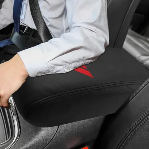 Vista 3 de INTGET Funda para reposabrazos de consola central de automóvil para Dodge Durango Accesorios 2011-2020, funda de cuero para reposabrazos, funda