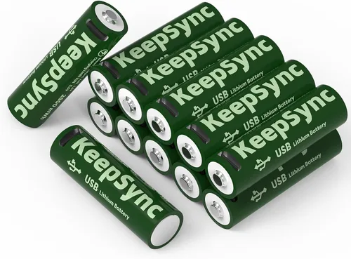 Vista 9 de Batería de litio recargable AA, salida constante de 1.5 V, recargable más de 1000 veces, carga rápida de 2 horas, protección inteligente integrada