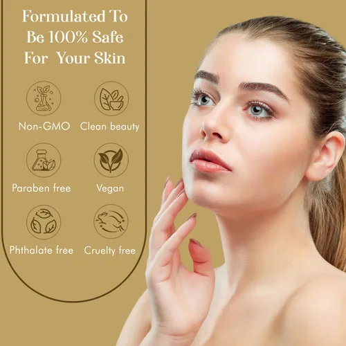 Vista 5 de Clear Beauty Crema de noche de oro de 24 quilates y colágeno, hidratante facial reafirmante y ultrahidratante, restaura la piel suave y de aspecto