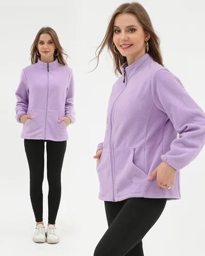 Vista 5 de Argstar Chaqueta polar para mujer con 6 bolsillos (XS-2XL)