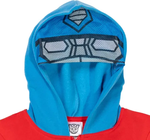 Vista 4 de Transformers Megatron Bumblebee - Sudadera con capucha de forro polar con cremallera para niños pequeños a niños grandes