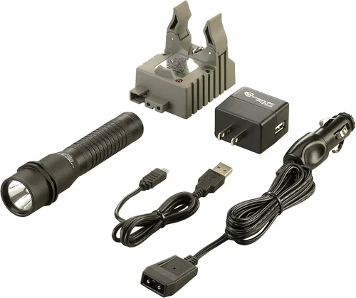 Vista 3 de Streamlight 74301 Strion LED de 375 lúmenes Linterna compacta recargable con cargador 120V AC/12V DC - 1Soporte, color negro