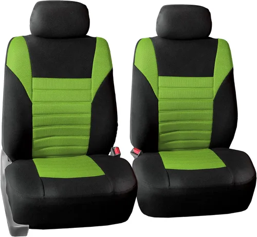 Vista 14 de TLH - Fundas de asiento automotrices de malla de aire 3D, solo para asientos delanteros, compatibles con bolsa de aire, ajuste universal para Gris