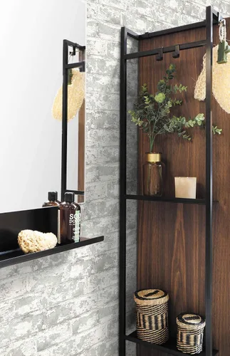 Vista 6 de Lillian August NextWall Luxe Haven Soho Papel tapiz de ladrillo (Calcuta)