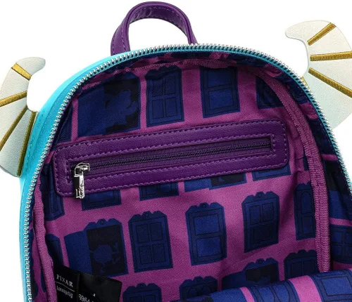 Vista 3 de Loungefly Disney Sully with Boo Pouch Cosplay - Bolso de hombro con doble correa para mujer Multi