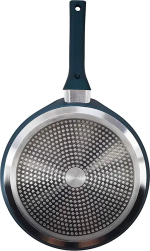 Vista 3 de UNIWARE Sartén antiadherente para pizza con parte inferior de inducción, revestimiento de granito de 3 capas, 11 pulgadas