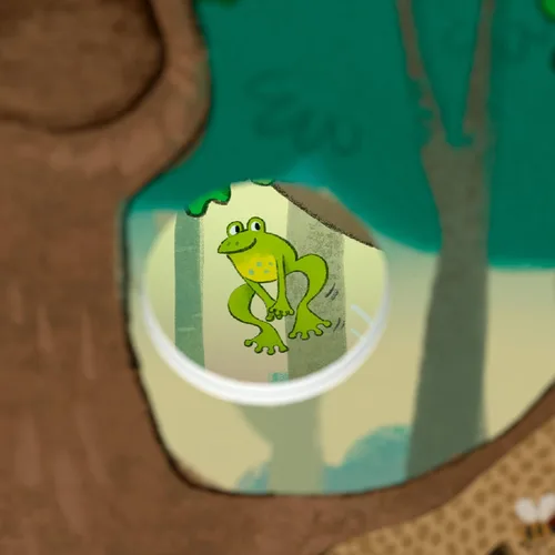 Vista 7 de HABA Mis primeros juegos: Amigos del bosque – Juegos 3D de memoria y asociación para niños pequeños, de 2 años en adelante, juguetes educativos