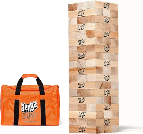 Vista 11 de Jenga Gigante - Bloques de madera dura - Se apilan hasta más de 3 pies - Licencia oficial - JS4