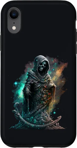 Vista 25 de Santa Muerte - Carcasa para iPhone 17, diseño de folklore mexicano