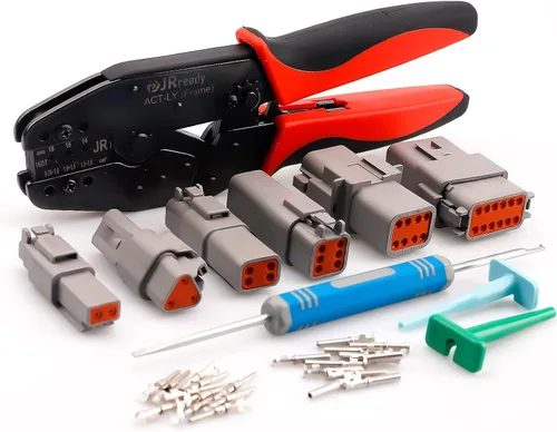 Vista 11 de JRready Deutsch DTP Crimpadora Open Barrel ACT-LY-12DTP - para contactos estampados Size12 (1060-12-0166/1062-12-0166) 12-14AWG, para cabrestante
