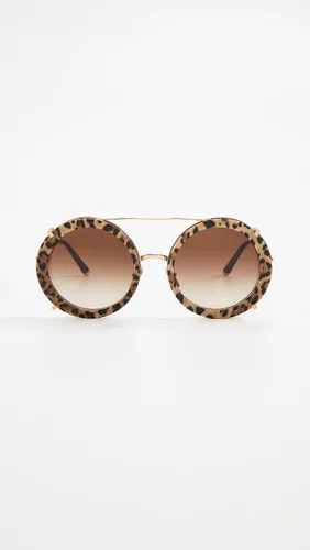 Vista 2 de DolceGabbana - Lentes de sol con montura multicolor lentes degradados marrones 2480in DoradoBurdeos LeoMarrón 6317140