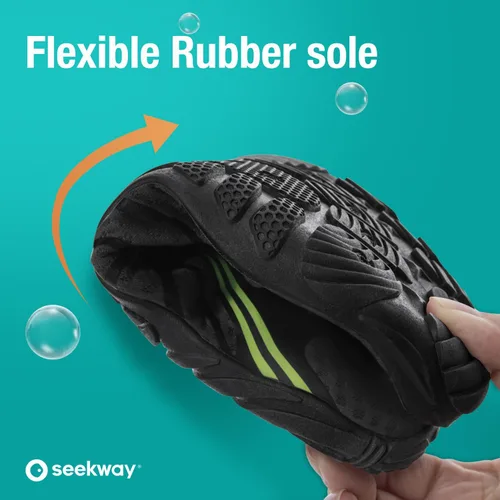 Vista 2 de SEEKWAY - Zapatos para usar en agua para adultos, unisex, tipo calcetín, de secado rápido, que brindan sensación de pies descalzos para la playa