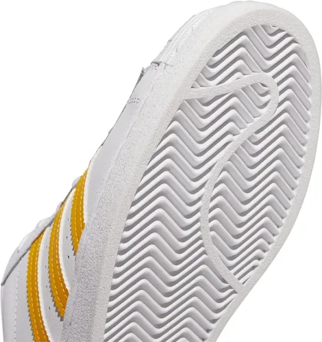 Vista 5 de adidas Originals Men's Superstar Sneaker, WhiteTeam Collegiate GoldPulse Blue