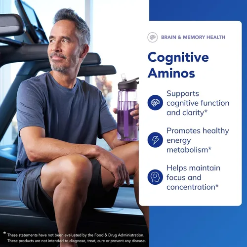 Vista 3 de Pure Encapsulations - Aminos cognitivos, 120 cápsulas Suplemento hipoalergénico para apoyo de la función cerebral*, apoyo de la función cognitiva
