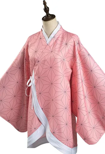 Vista 5 de Haydory Kamado Nezuko - Capa de kimono para disfraz de Halloween para mujeres y adultos