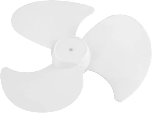Vista 6 de 2 aspas de ventilador de plástico para ventilador de 12 pulgadas, 3 hojas blancas de ventilador eléctrico, accesorios de repuesto para ventilador